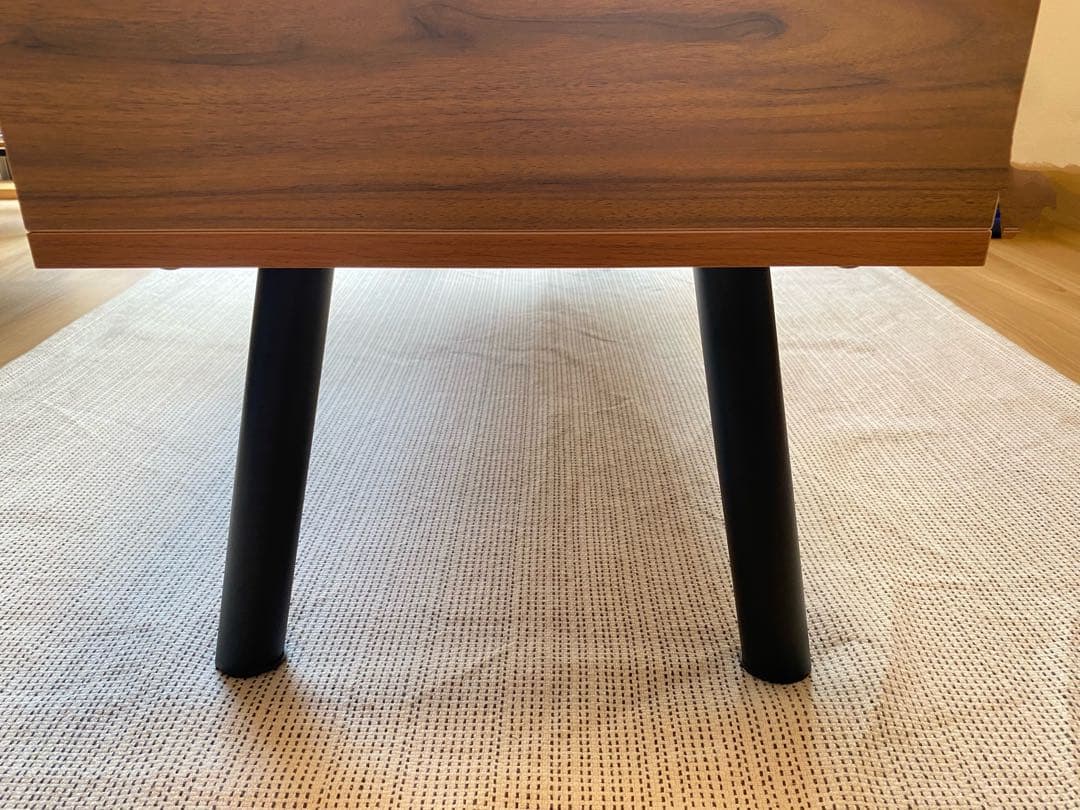 リフトアップテーブル 昇降収納付 幅110×奥行40×高46cm