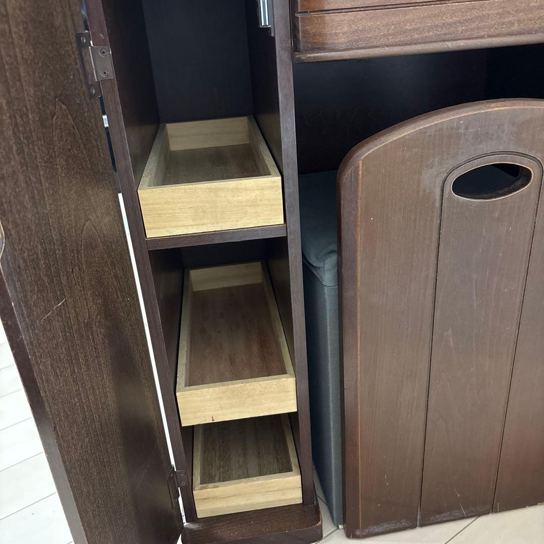 【直接引き渡し限定】大塚家具　ブラウン木製ドレッサー・鏡台