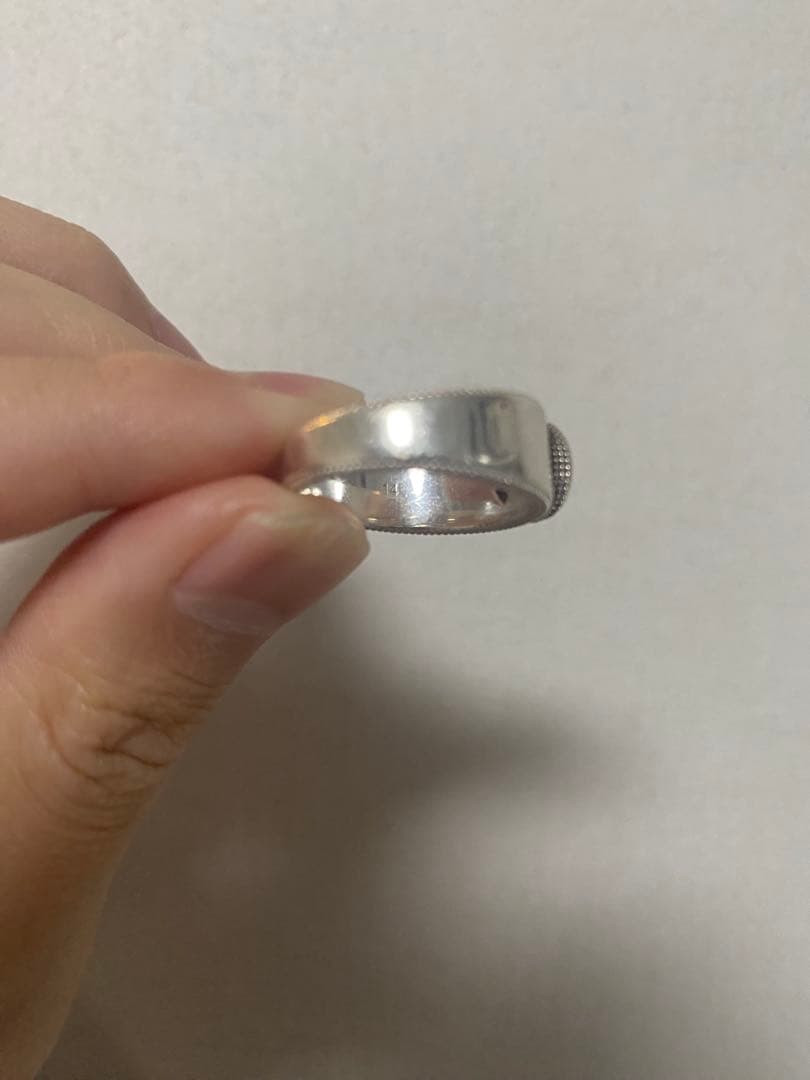 【最終値下】GUCCI ロゴ入りシルバーリング14号（指周約54.5mm）箱付き