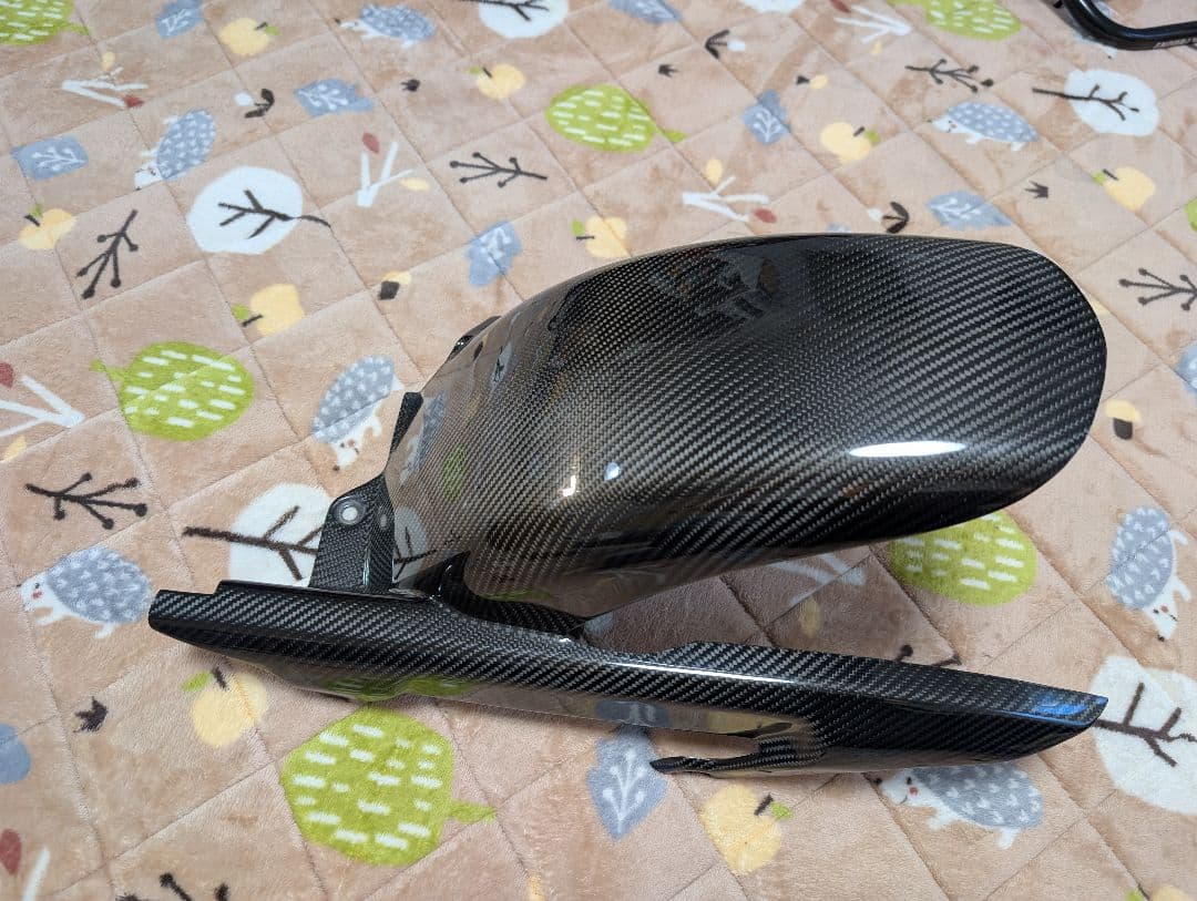 z900rs用 スピードラリアカーボンフェンダー　ロング　艶有り