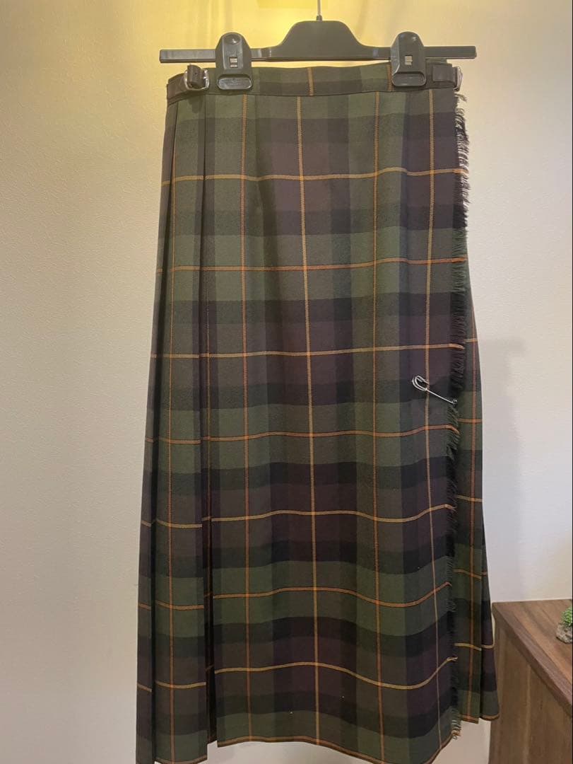 O'Neil of Dublin チェック柄プリーツスカート M デリーカナン