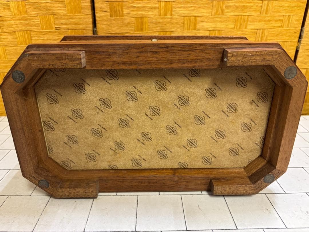 【難あり中古品】AQRESTI ジュエリーボックス 宝石箱 鍵付き イタリア製