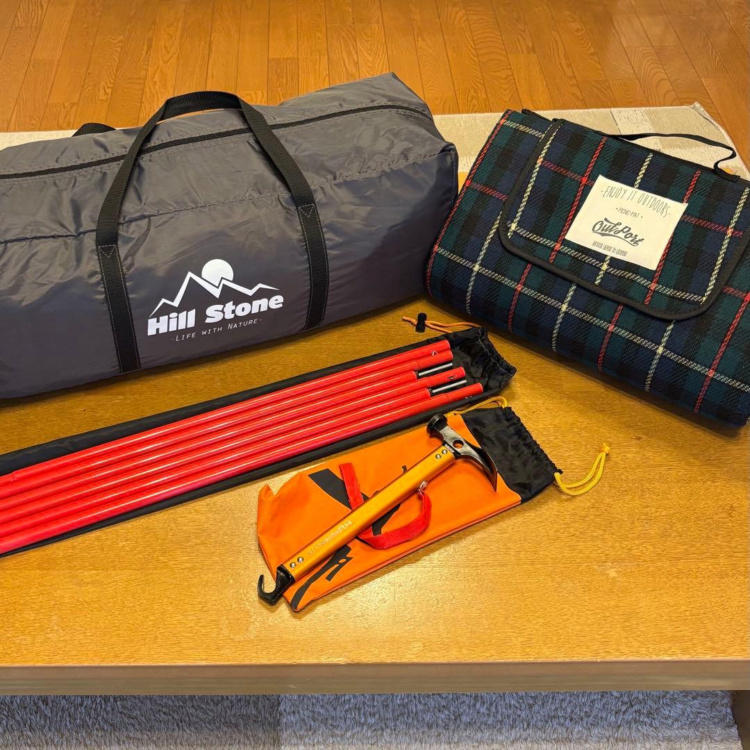 焚き火台も追加 おまけ付き、2人〜3人用　ツールームテント