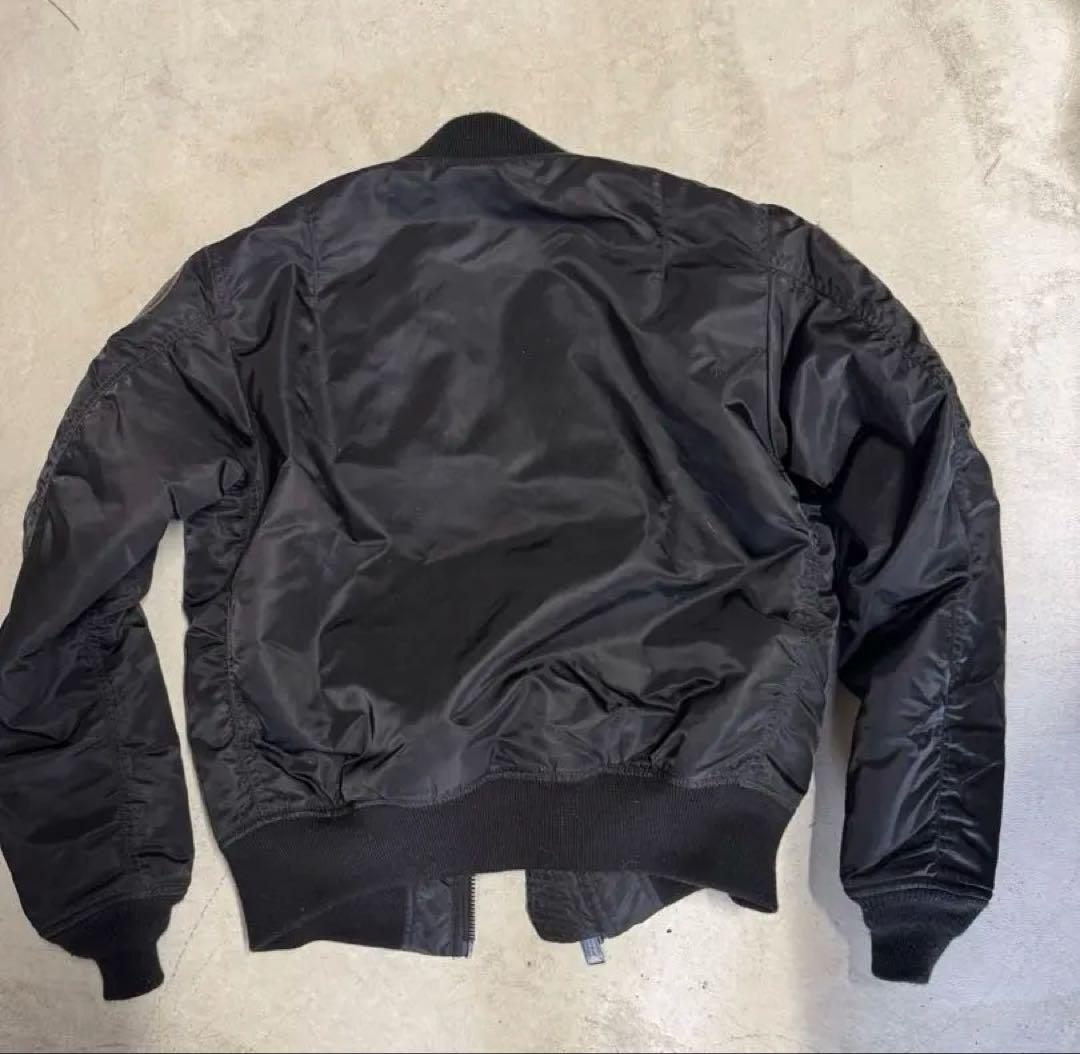 【AVIREX】長渕剛 MA-1 トップガン TOP GUN 黒 sizeL