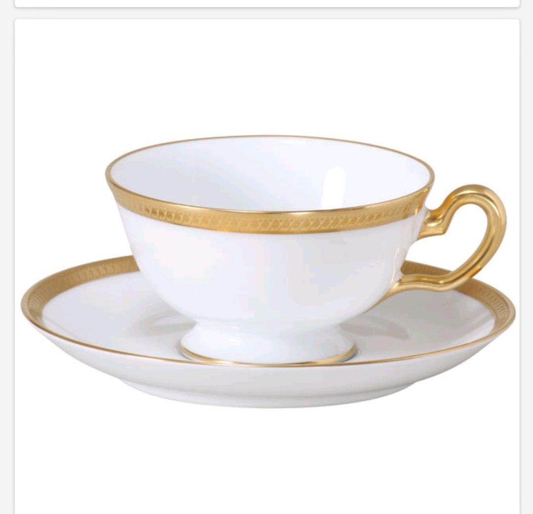 ノリタケ 大倉陶園 片葉金蝕 6客