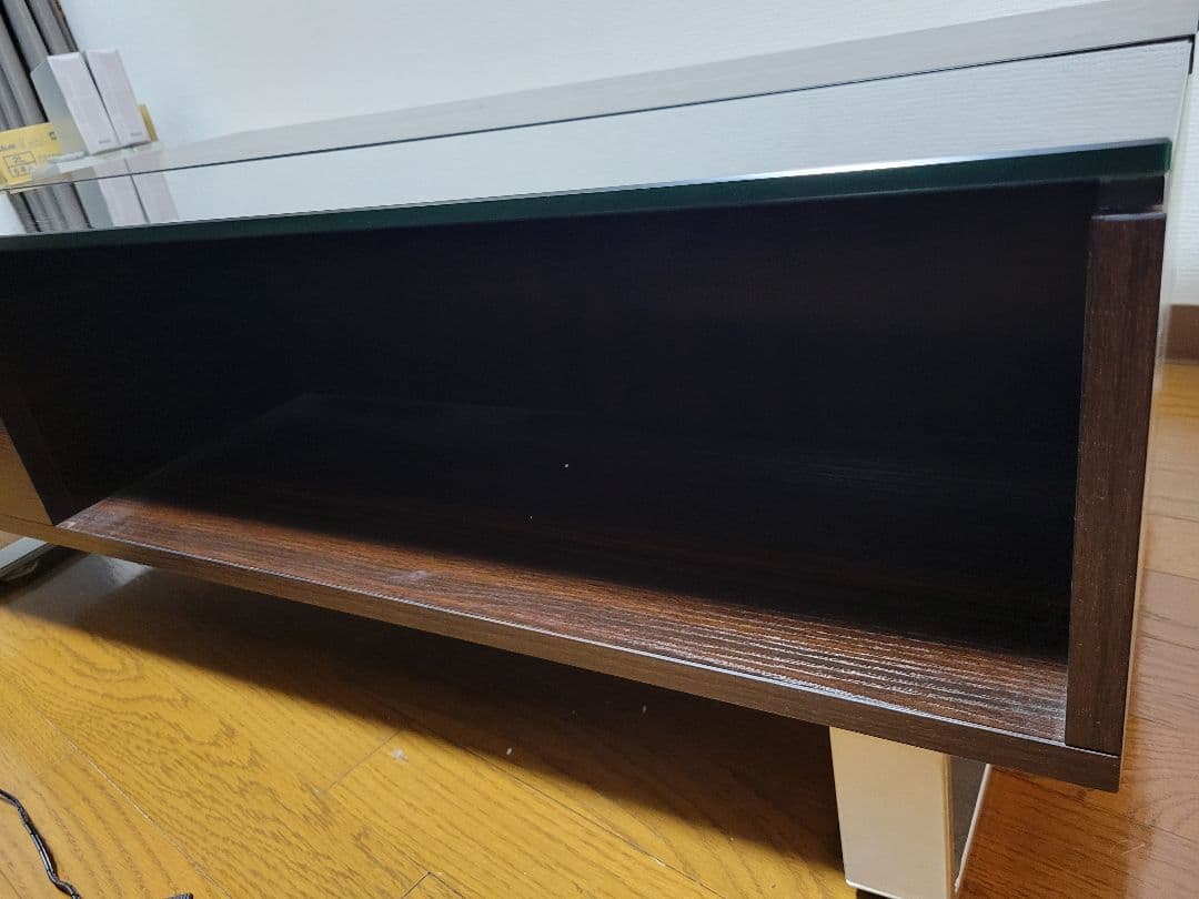 ダークブラウン 木製 センターテーブル 120cm