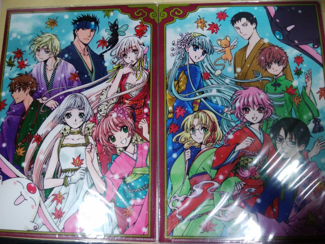 京まふ2014　CLAMP原画展　A4クリアファイル　ファイルセットA.B