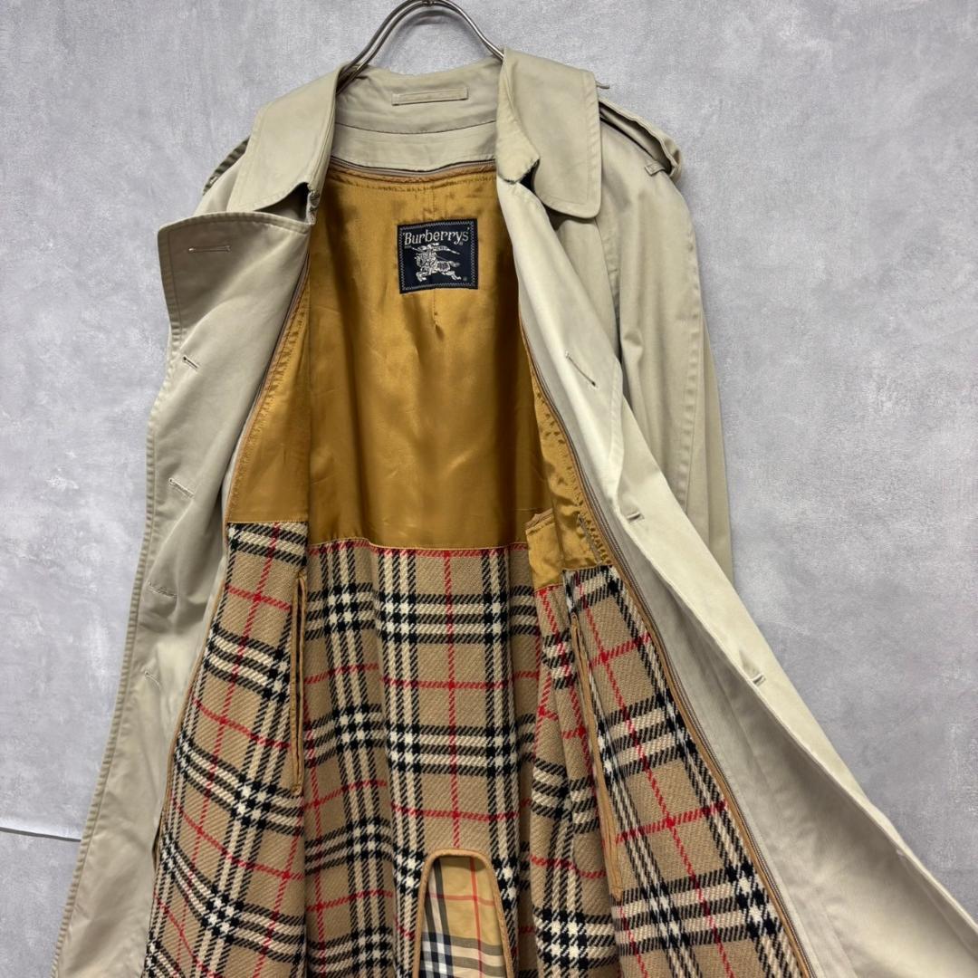 80s 90s Burberrys トレンチコート ライナー付 DM982