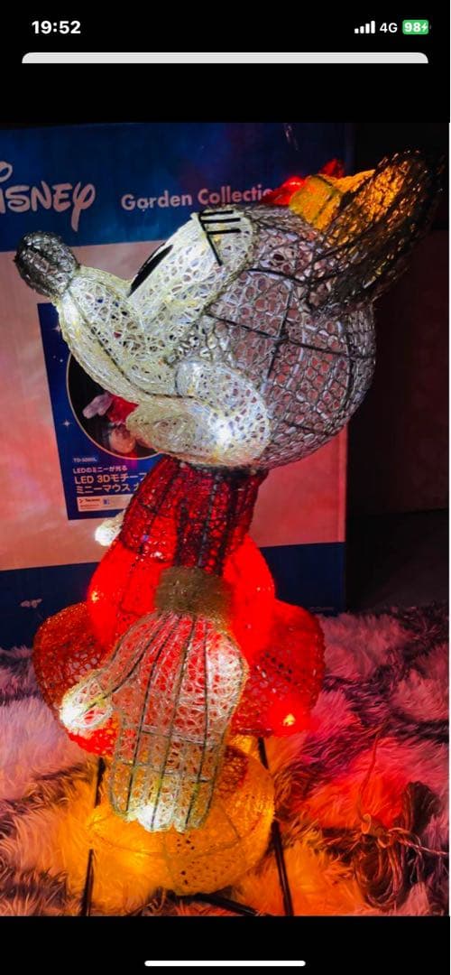 Disney ミニーマウス ライト装飾 約63cm クリスマス
