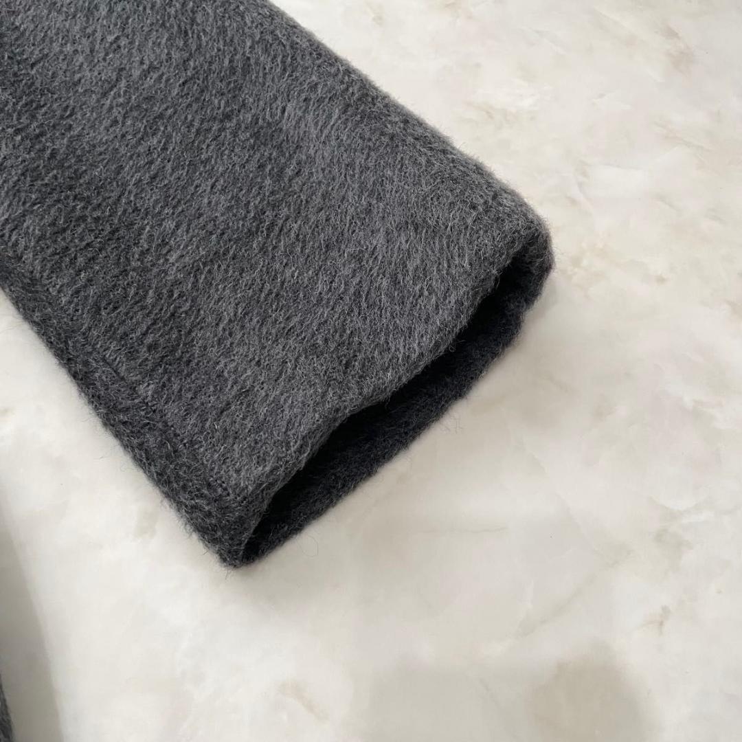 Max Mara マックスマーラ アルパカ混シャギーベルテッドコート　S~M