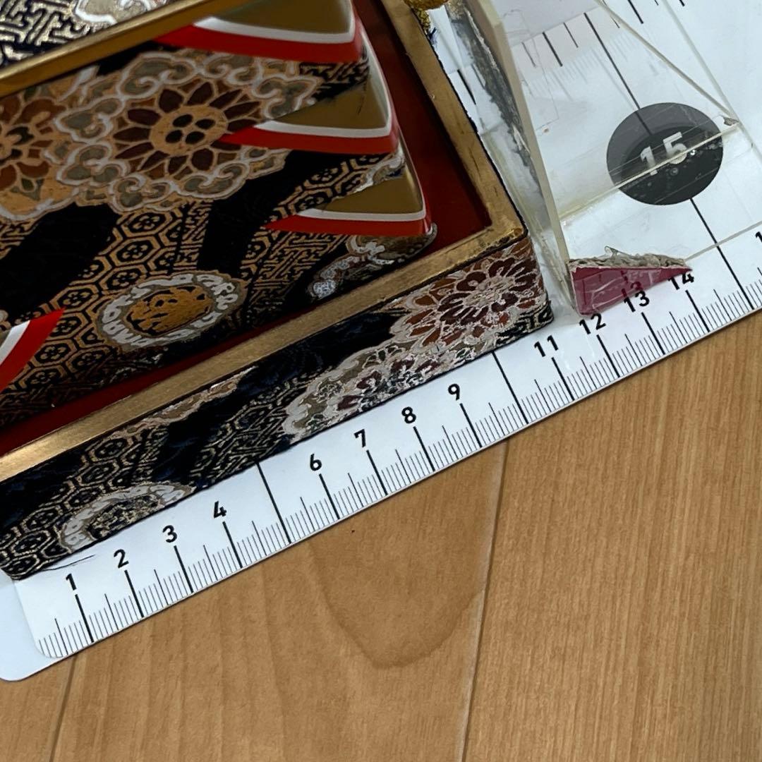 雛人形　桃の節句　雛道具　紺色　金彩