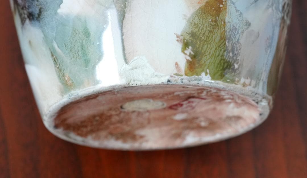 Old Arabia アラビア Marble Luster vase 花瓶