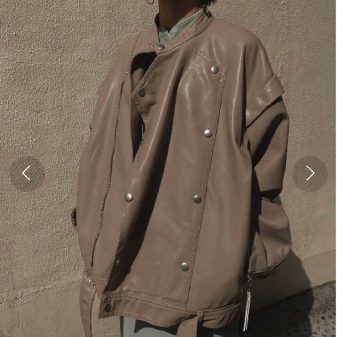 AMERI VINTAGE レトロ フェイク レザー ジャケット