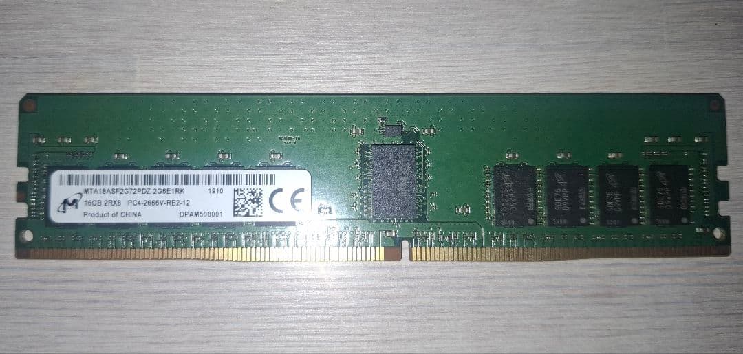 動作確認済み 16GB DDR4 メモリ PC4-2666V