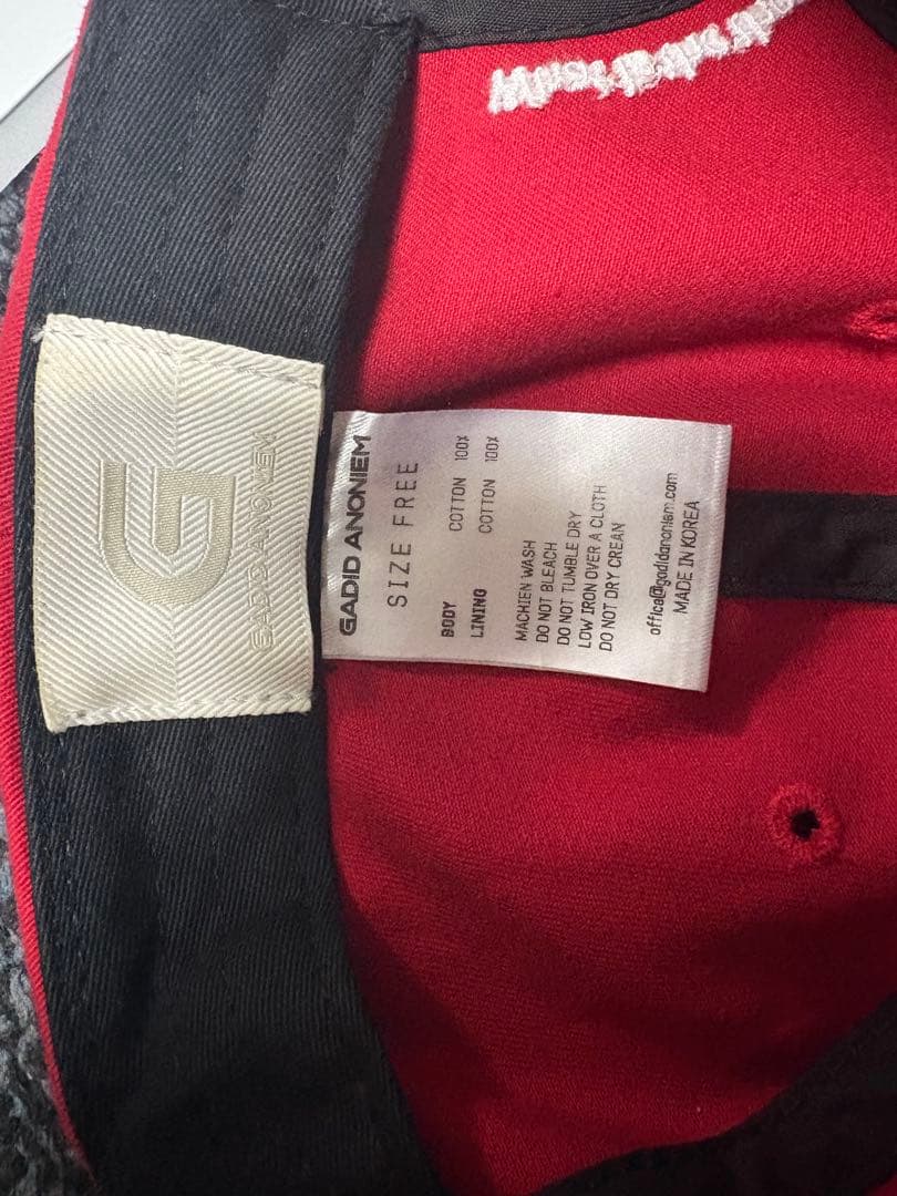 gadid anoniem RUUD/RED キャップ