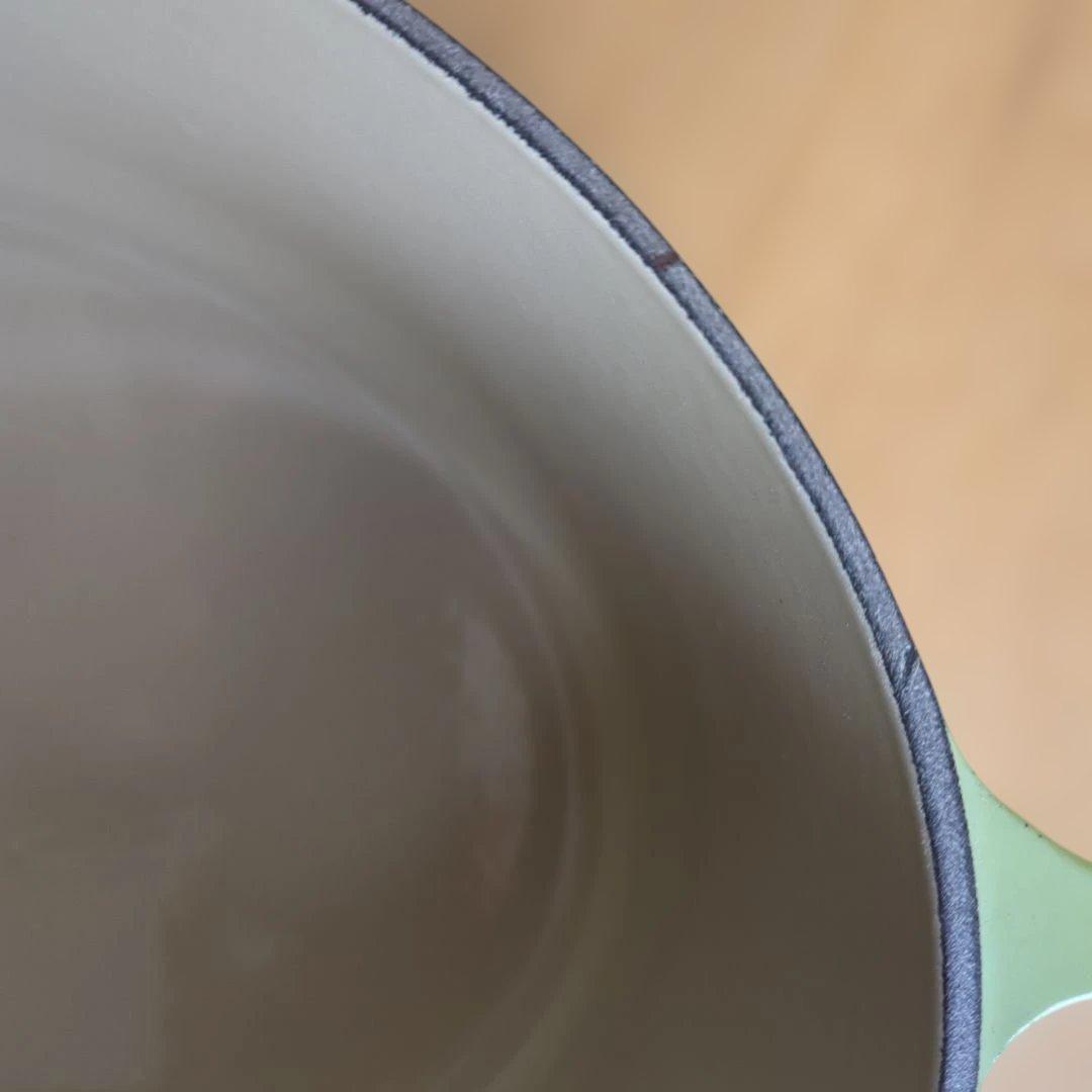 ル・クルーゼ　グリーン 25cmココットオーバル　パンプキンキャセロール