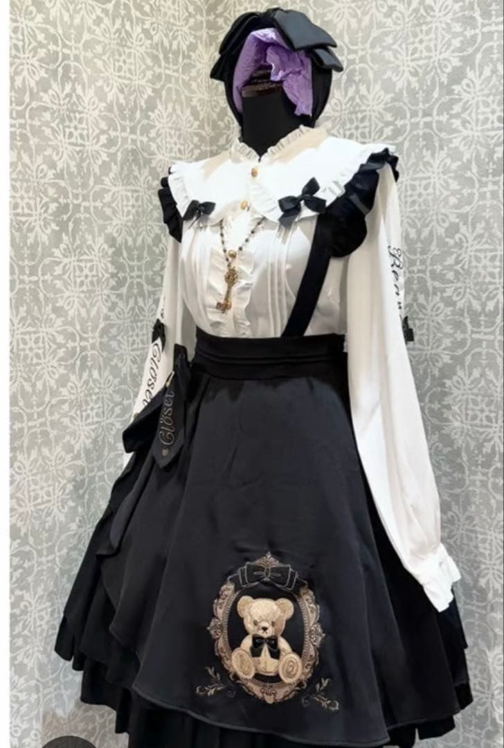 Amavel Bears Closet ティアードラッフルスカート ブラウス