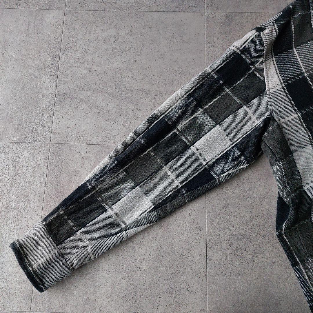 SEQUEL シークエル オープンカラー ネルシャツ XL チェック