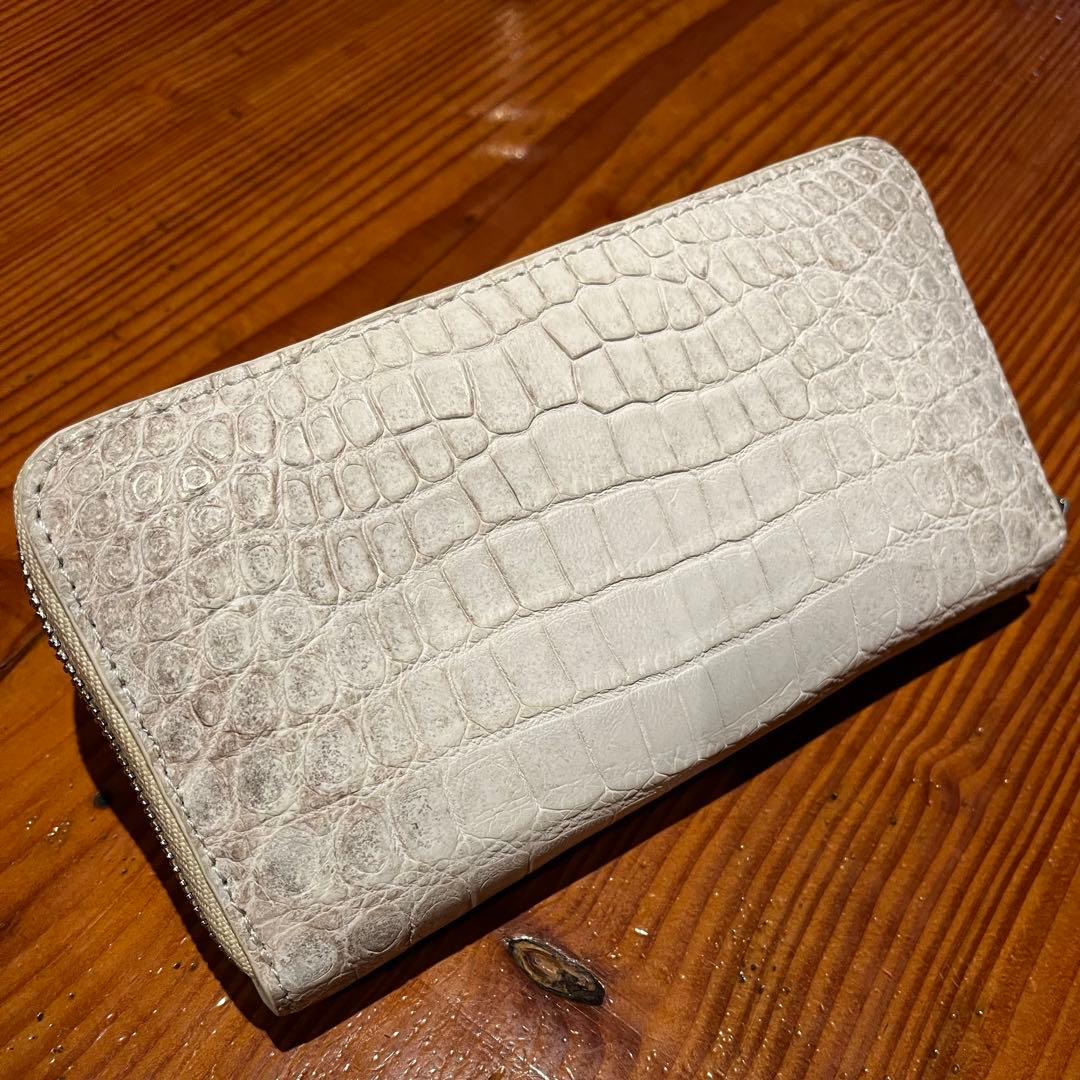 ★限定セール【新品・未使用】ヒマラヤクロコダイル 長財布 シャムワニ