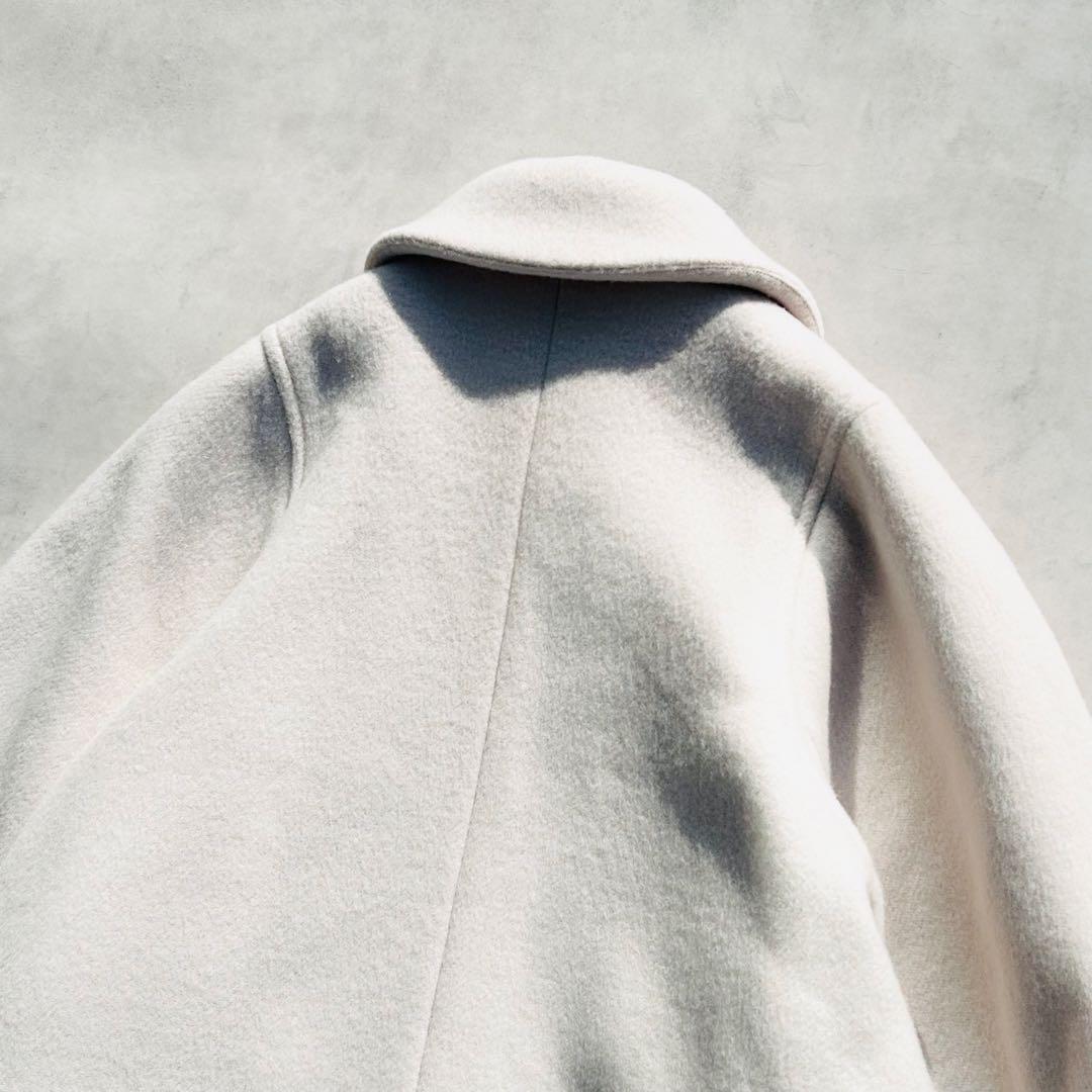 ヨリ　Yori　ラウンドカラーショートコート アイボリー　22AW