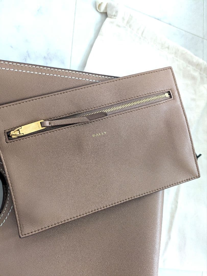 極美品　BARRY　バリー　イージートート　2wayショルダーバッグ ベージュ