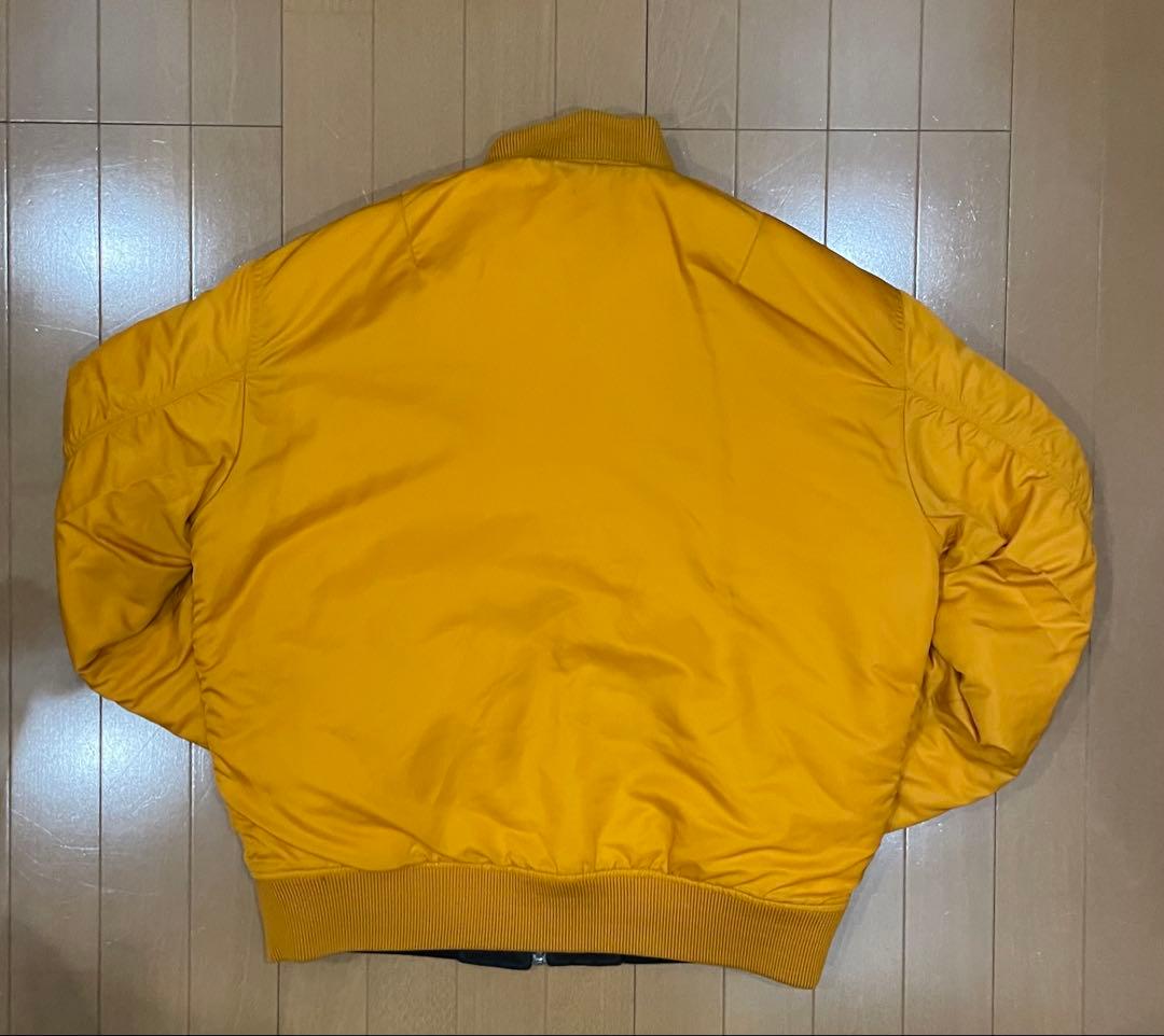 【希少・完売品】LACOSTE キルティング　MA-1 黒　リバーシブル