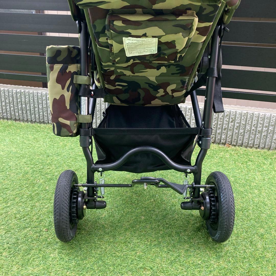 【美品】Air Buggy エアバギーココブレーキ　迷彩柄　3輪ベビーカー