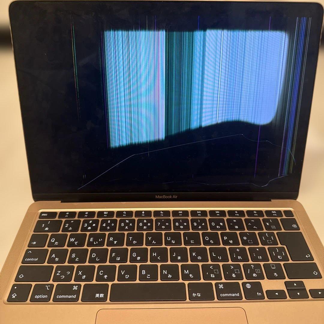 MacBook Air 13インチ　ローズゴールド　2020 画面損傷あり