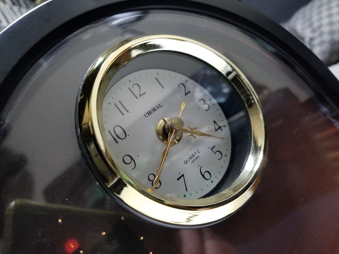 1988年　アートモダン　アーバン　スペースエイジ　ファイバー　クロック　ライト