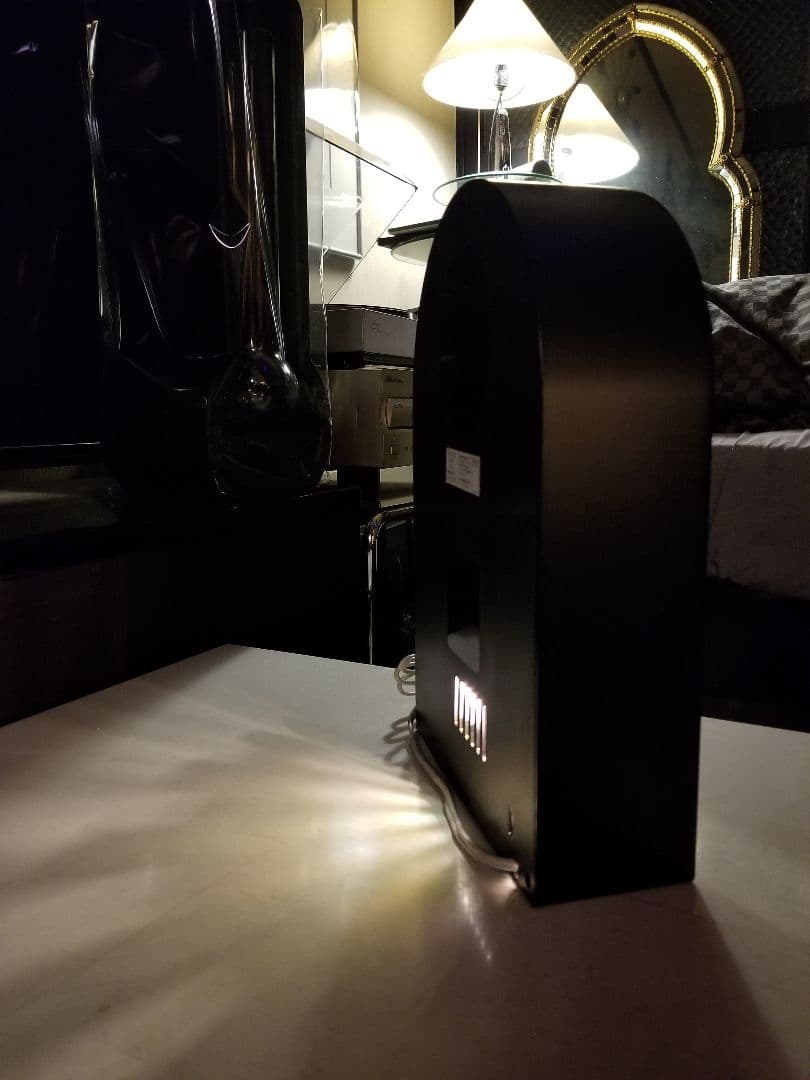 1988年　アートモダン　アーバン　スペースエイジ　ファイバー　クロック　ライト