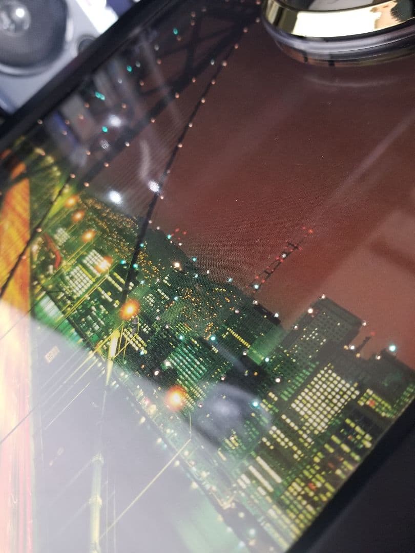 1988年　アートモダン　アーバン　スペースエイジ　ファイバー　クロック　ライト