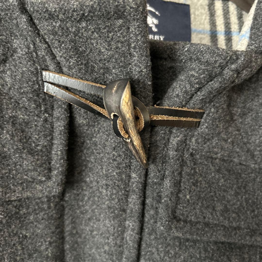 Burberry ダッフルコート 150A ダークグレーウール90%