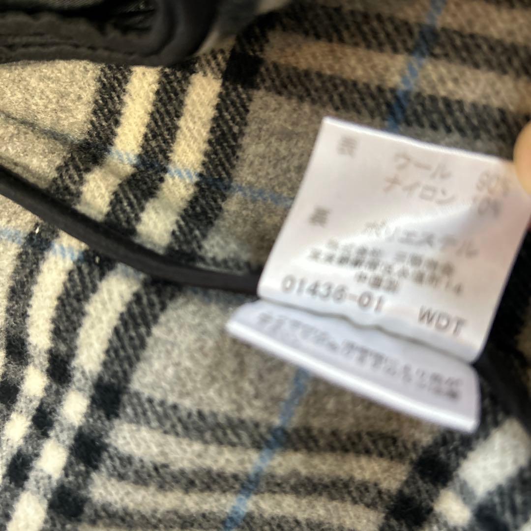 Burberry ダッフルコート 150A ダークグレーウール90%