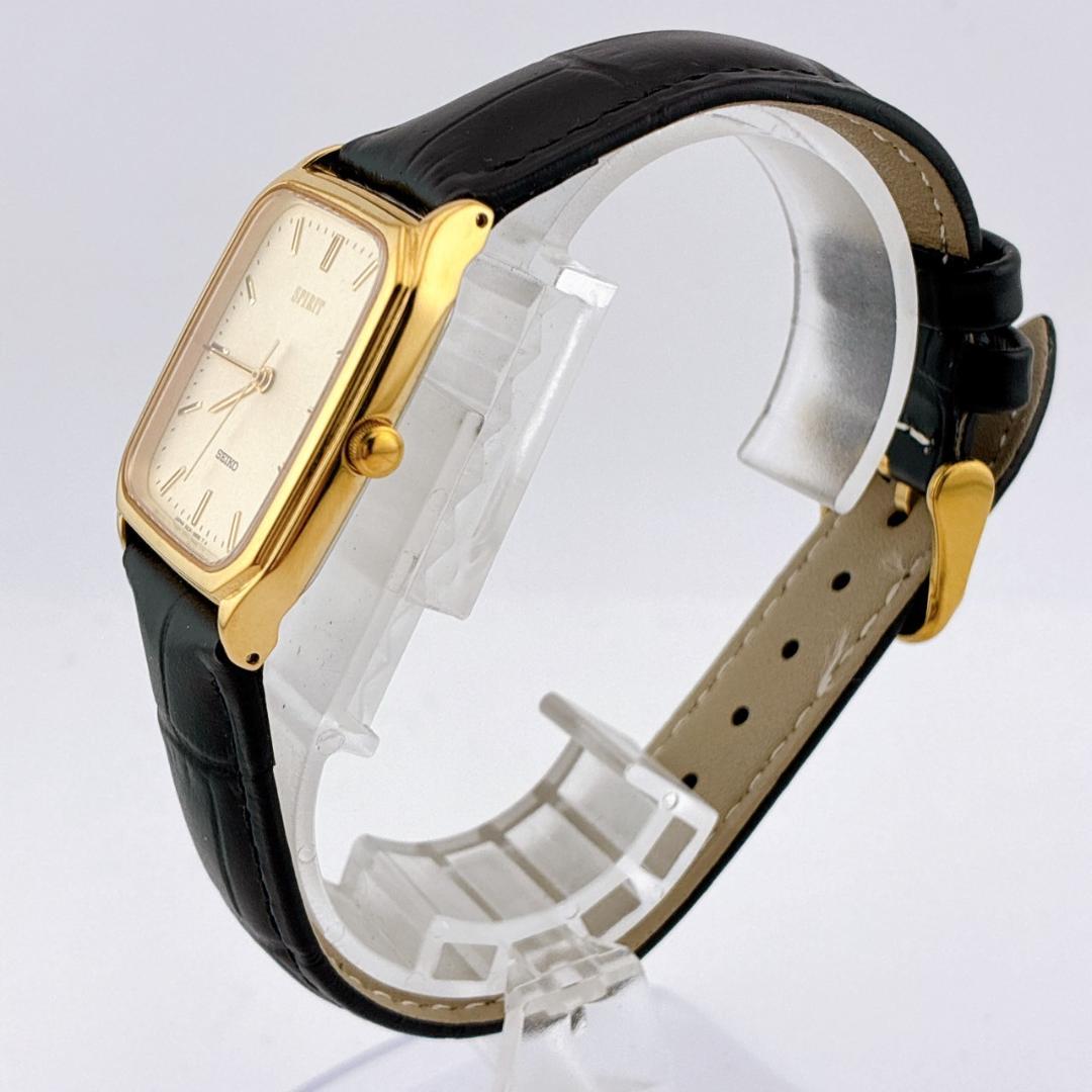 【美品/電池交換済】SEIKO　SPIRIT　腕時計　新品ベルト　クォーツ