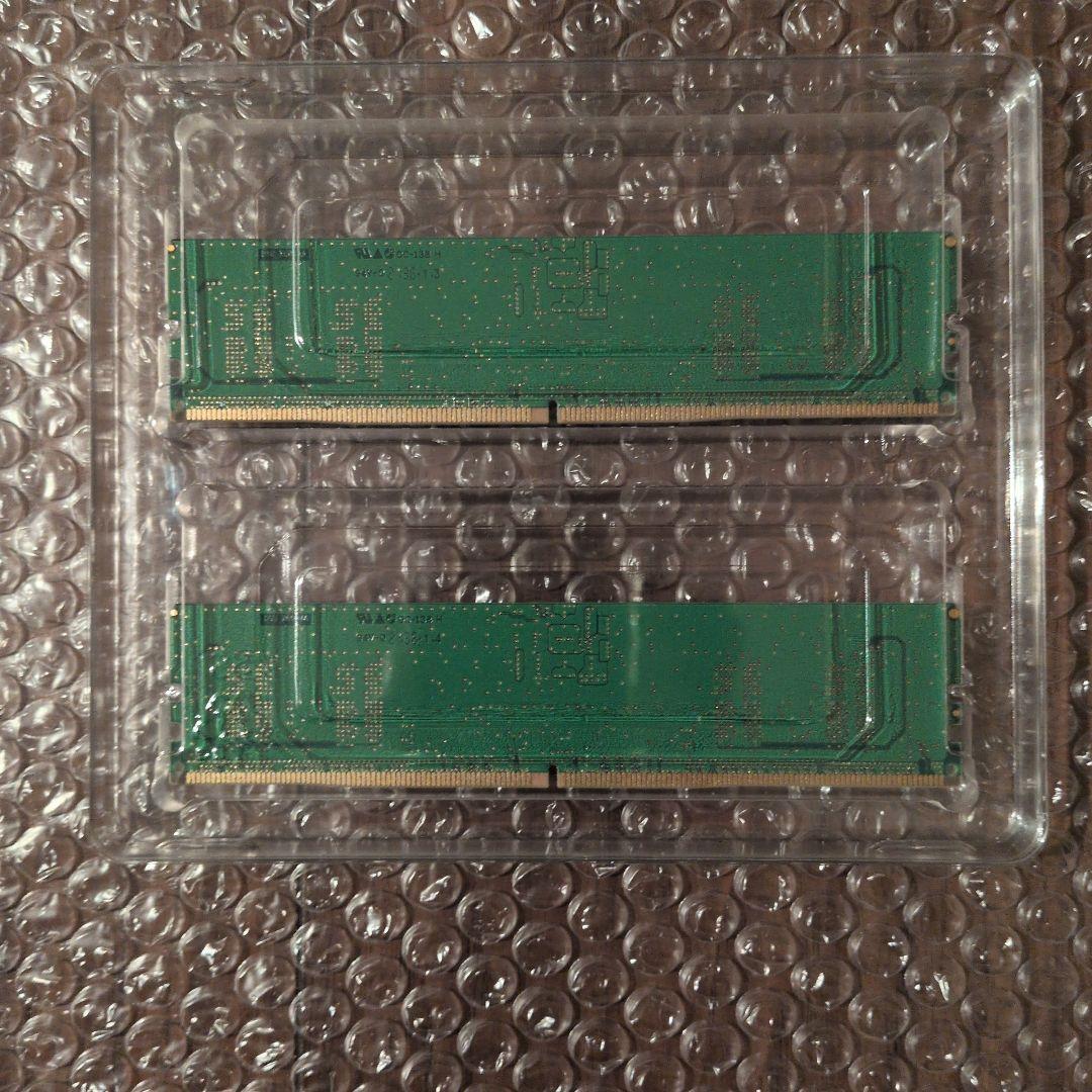 DDR5 4800MB メモリ D5U48A-X8HMJ 8G×2枚(計16G)