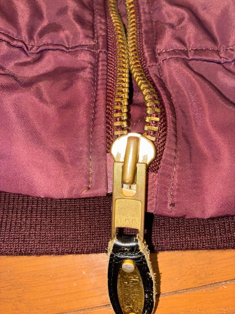 Harley-Davidson　MA-1　ボルドー　ヴィンテージ　バックロゴ