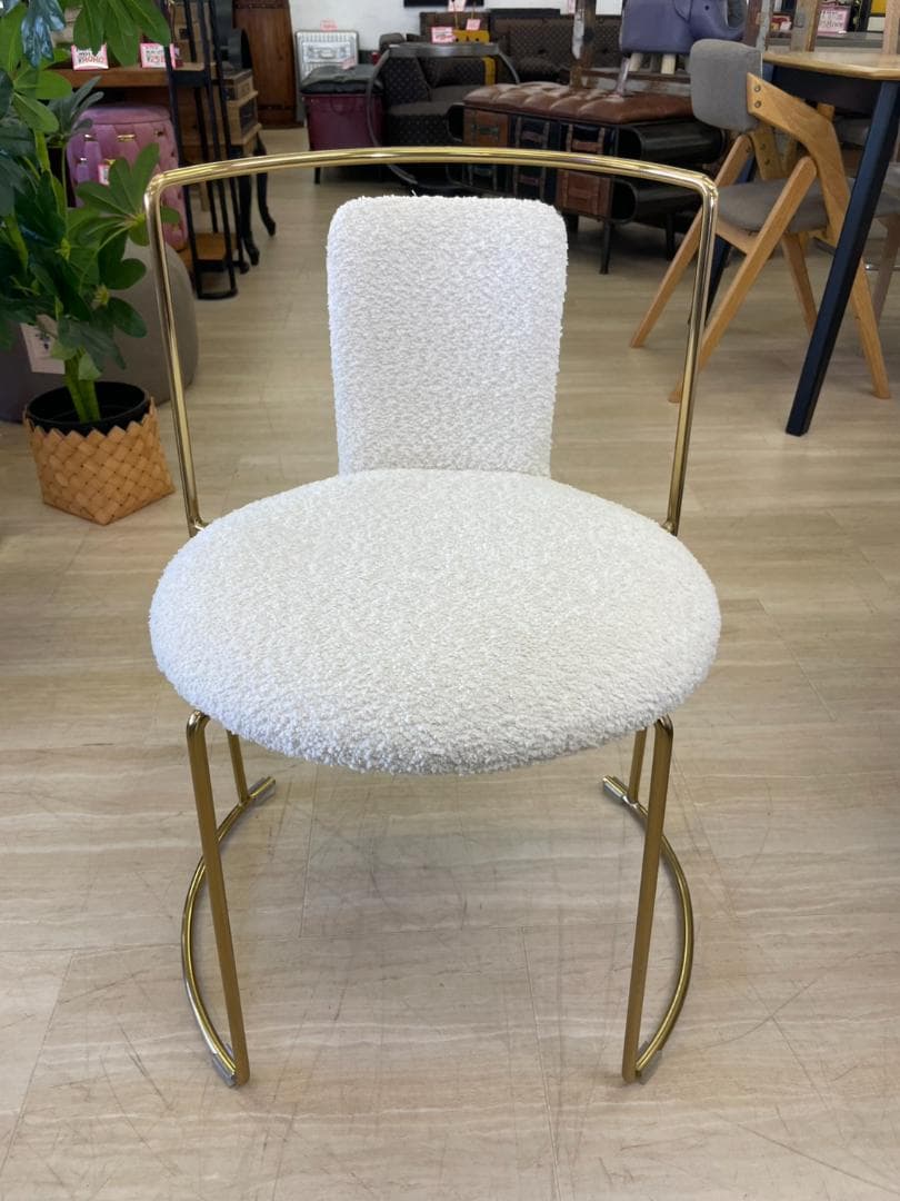 ダイニングチェア　ブークレ　PC-622IV　ホワイト　イス　いす　椅子　チェア