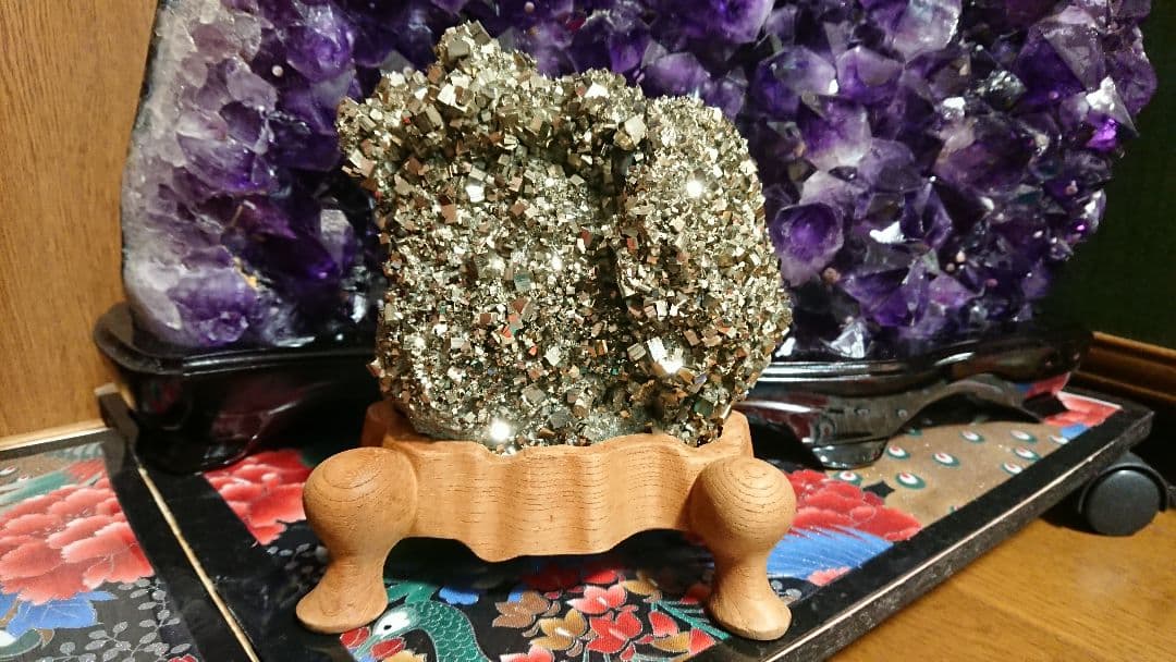 パイライト 強力な邪気祓い、攻撃や悪意を跳ね返す、危機回避お守り、分析力を高める