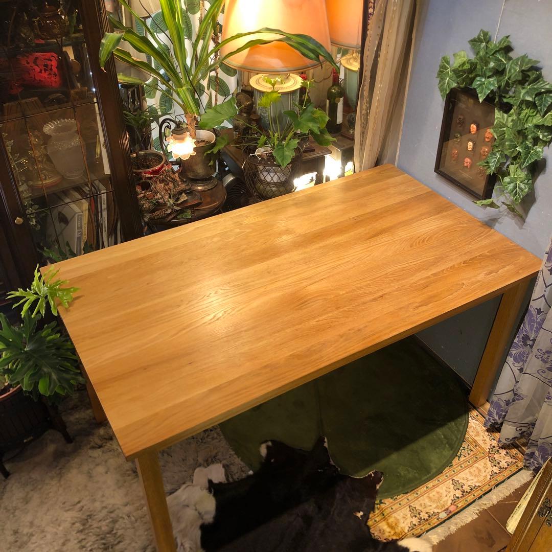 Sale 美品　無印良品　オークソリッド　ダイニングテーブル