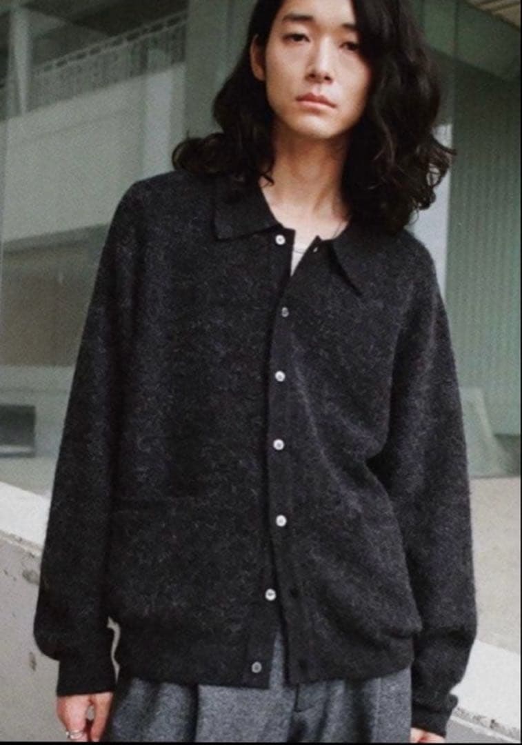トップス WYM MOHAIR BLEND KNIT SHIRT CARDIGAN M