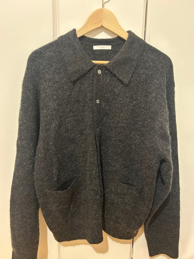 トップス WYM MOHAIR BLEND KNIT SHIRT CARDIGAN M