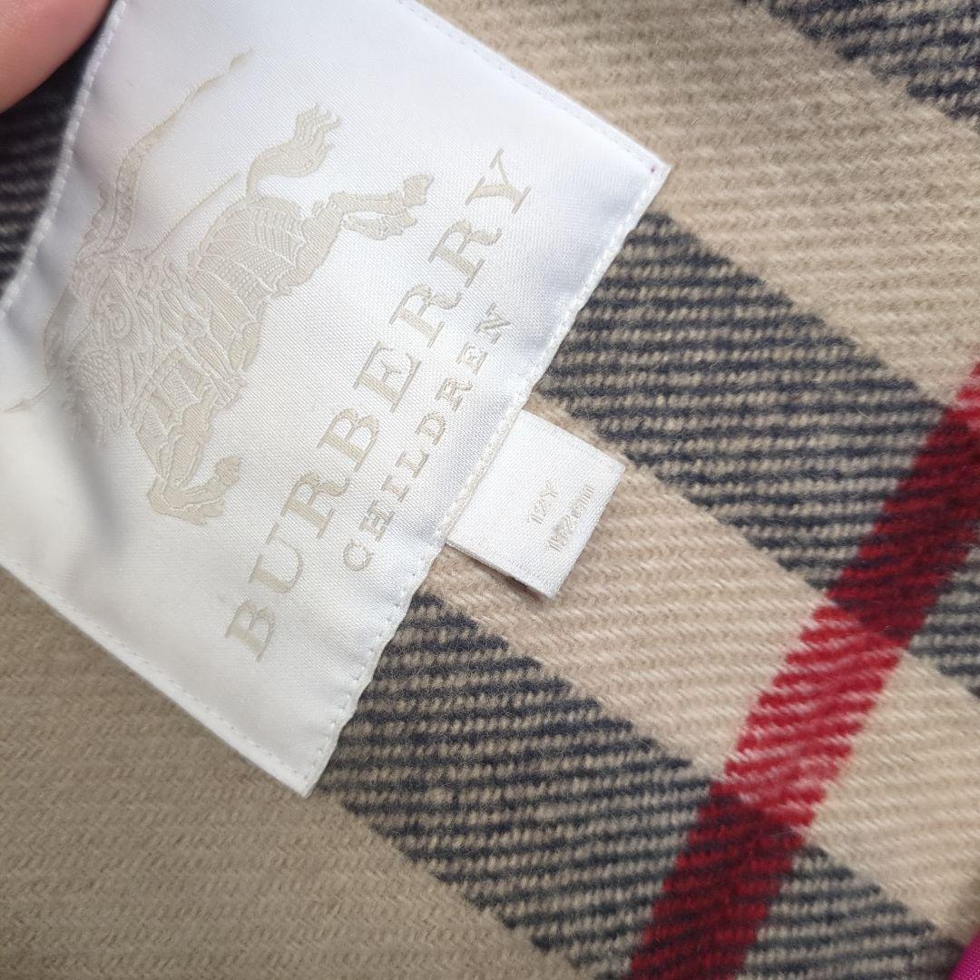 希少/美品 ピンク/BURBERRY children/ダッフルコート 12Y