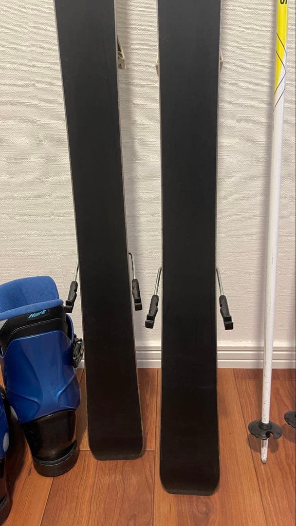 SALOMON スキー 110cm ネオンイエロー ブーツセット サロモン