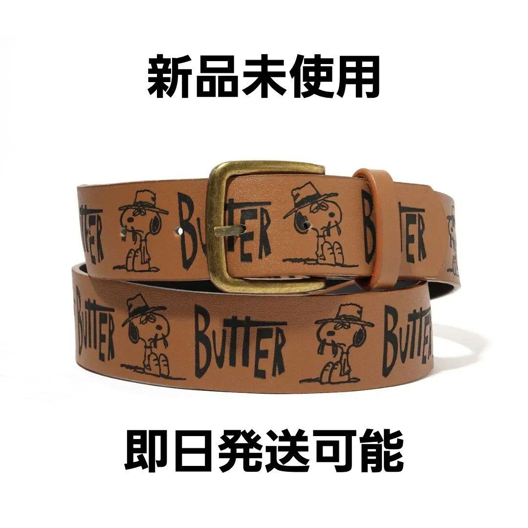 小物 BUTTER GOODS x Peanuts Spike Belt Brown