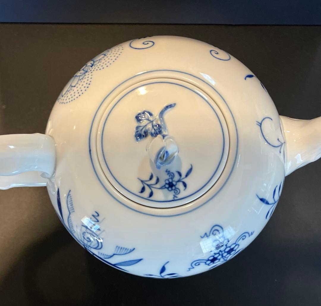 マイセン/共箱⭐️マイセン ブルーオニオン ティーポット(L)