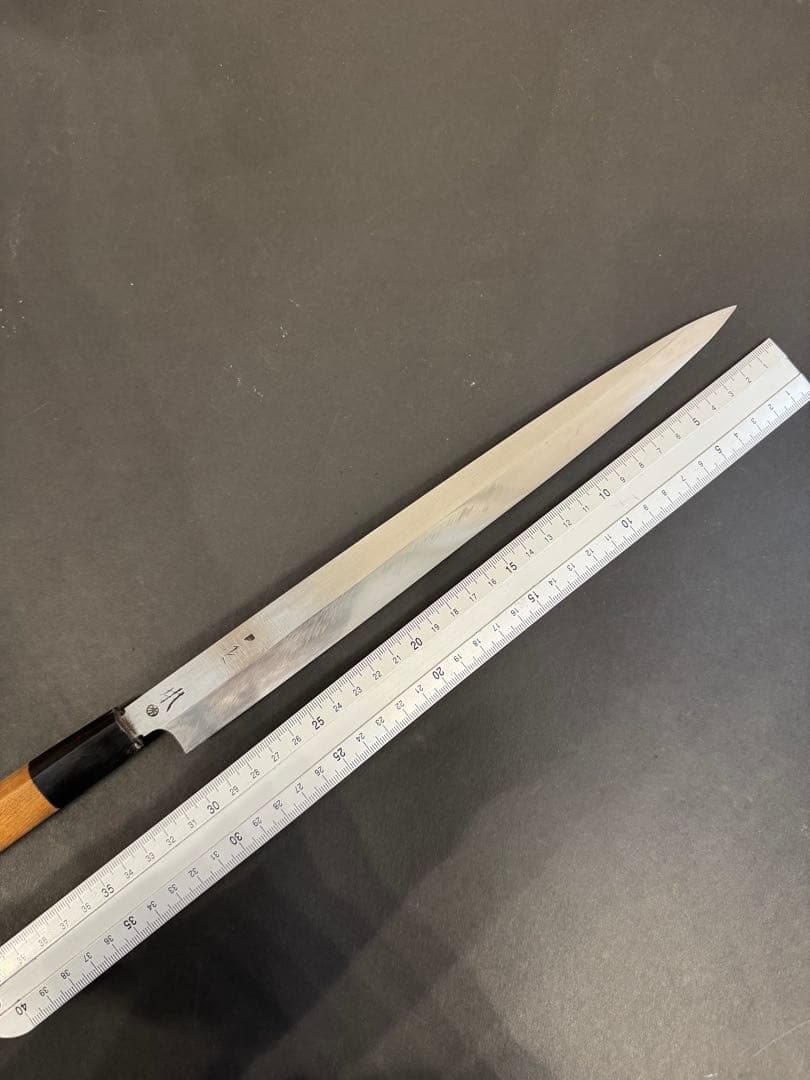 築地正本　本焼　フグ引き　柳刃包丁　尺