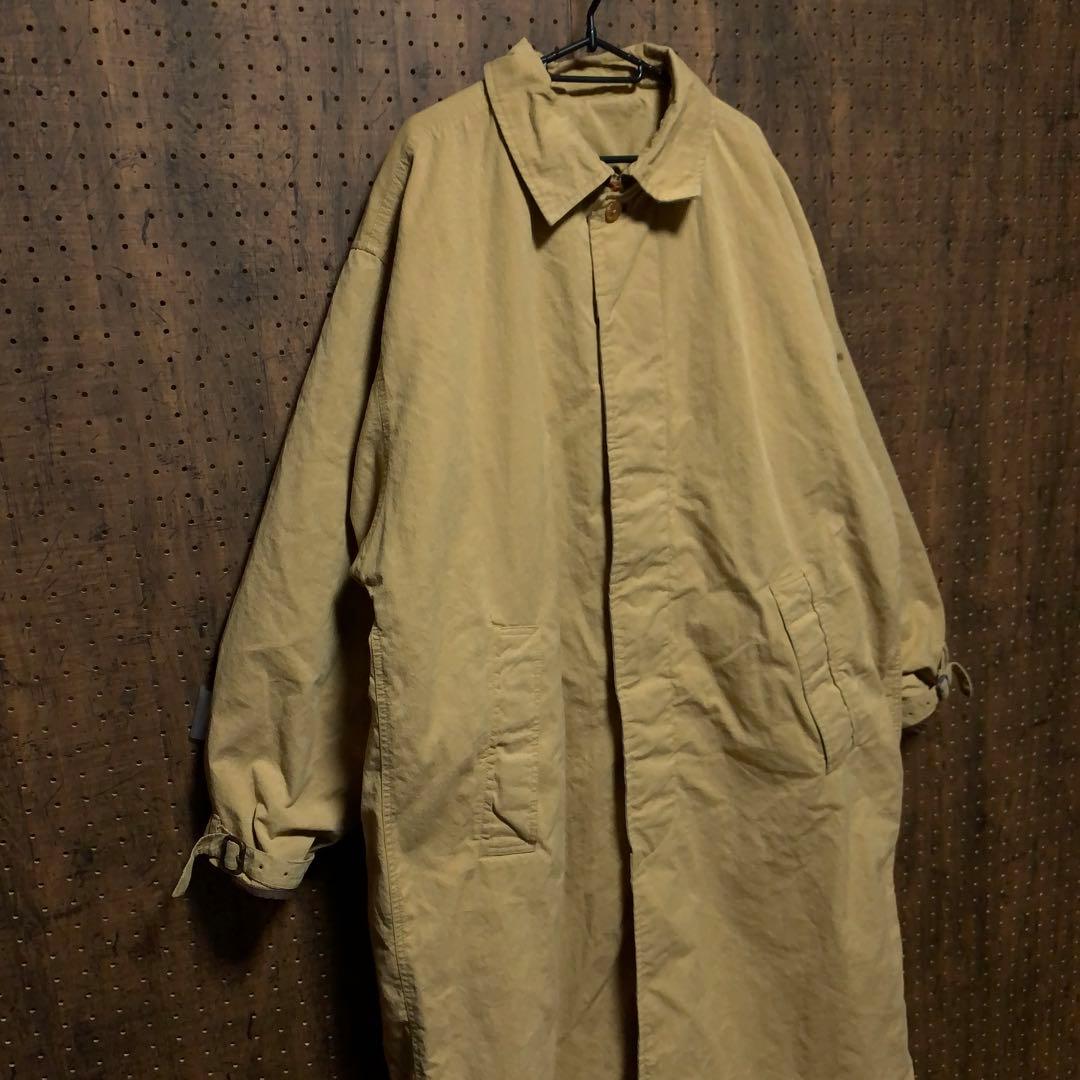 90s 香港製 Timberland ステンカラーコート ベージュ　dwj24
