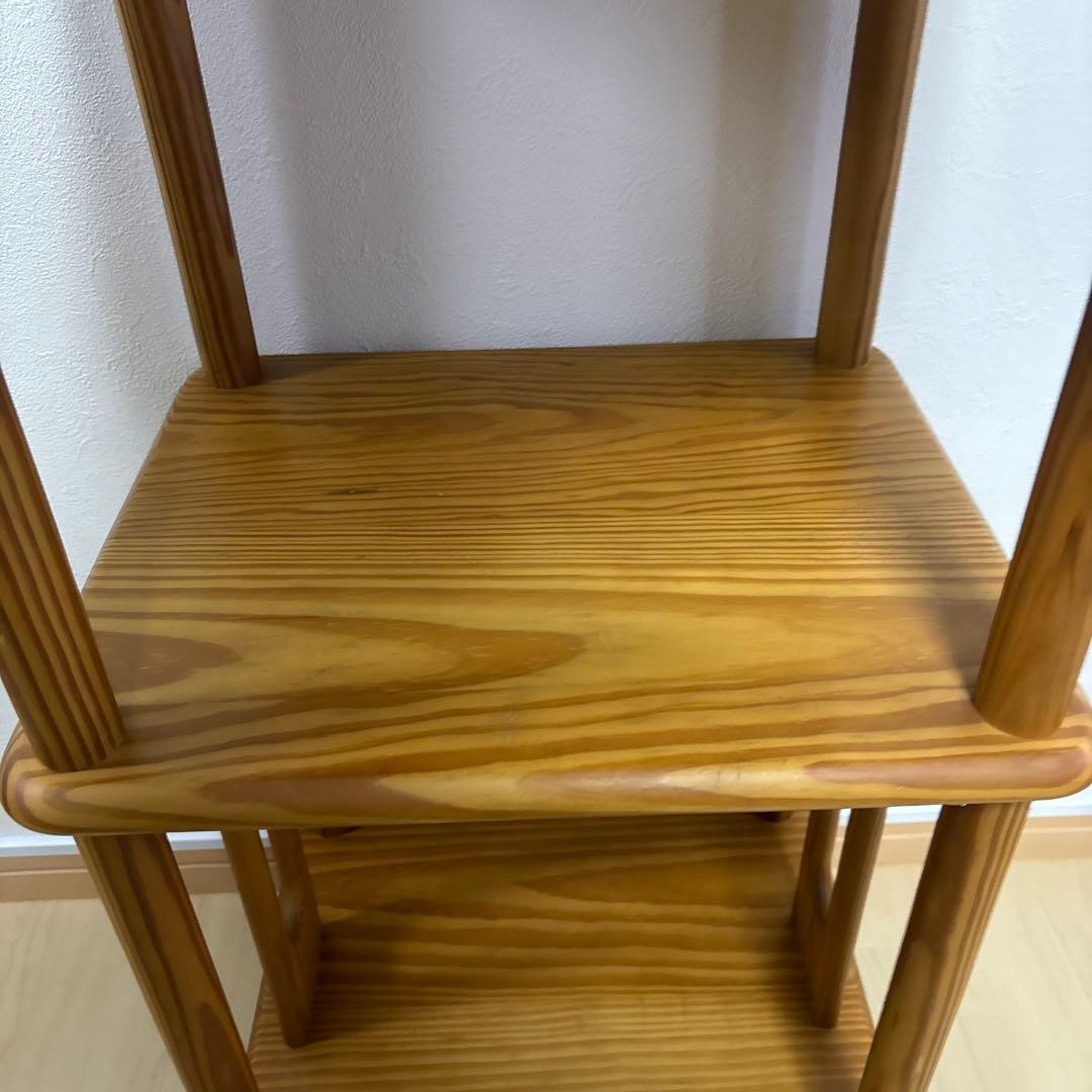 廃盤品　ナジコ ビンテージラック　ビンテージ棚　ウッドシェルフ　サイドチェスト