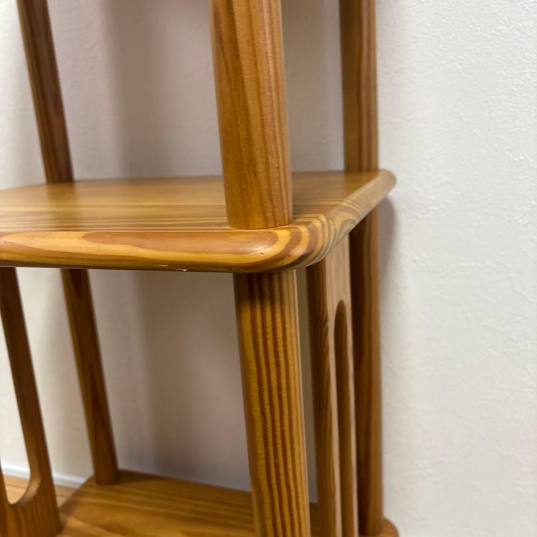 廃盤品　ナジコ ビンテージラック　ビンテージ棚　ウッドシェルフ　サイドチェスト