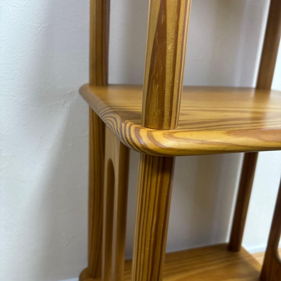 廃盤品　ナジコ ビンテージラック　ビンテージ棚　ウッドシェルフ　サイドチェスト